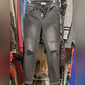 Vervet distressed black jeans